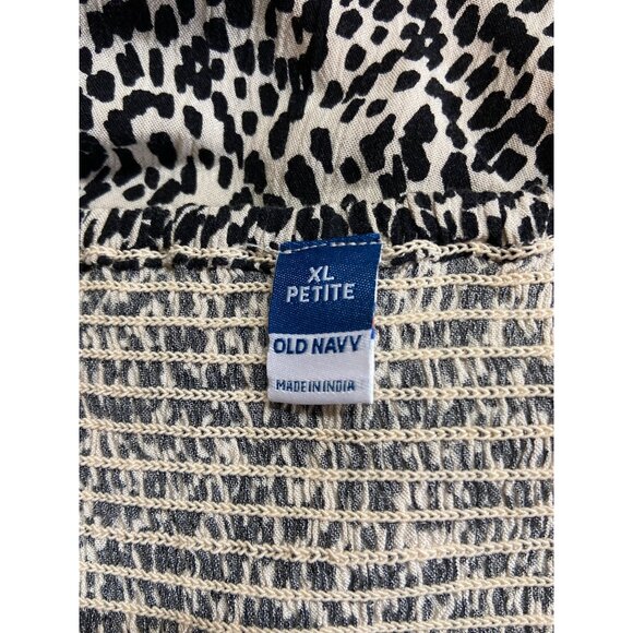 Old Navy Halter Smocked Maxi Dress XL Petite Animal Boho Vacation Resortwear Y2K - Picture 3 of 10